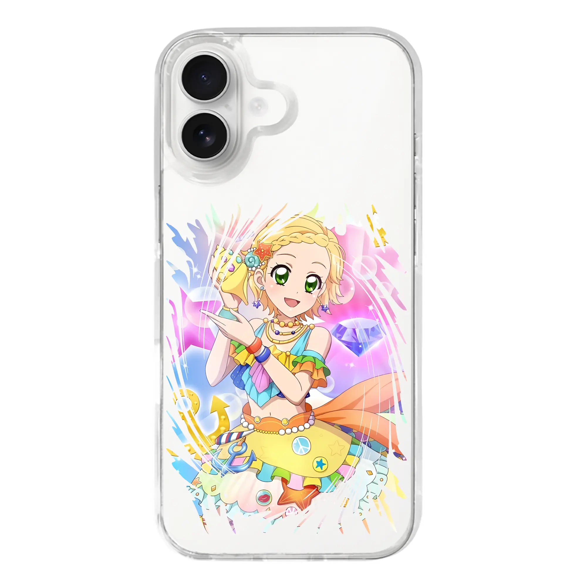 アイカツ グッズ 新条 ひなき - iPhone 17シリーズ 透明スマホケース – 薄型・耐衝撃・精密フィット保護カバー